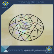 Custom Hot Stamping Hologram Film Transparent Lamination Overylay Hologram Sticker Printing with Customer Logo